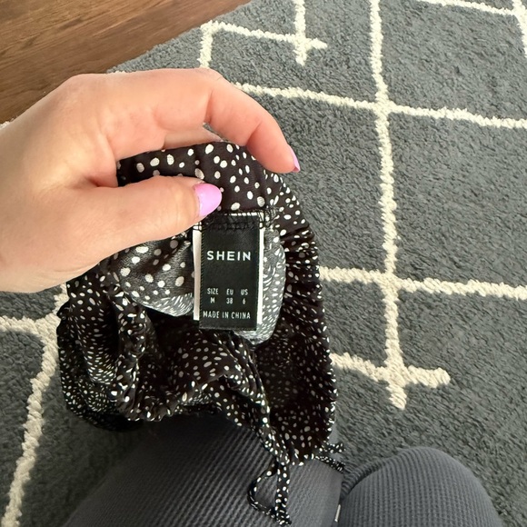 SHEIN Confetti Print Frill Trim Skirt - Picture 5 of 5